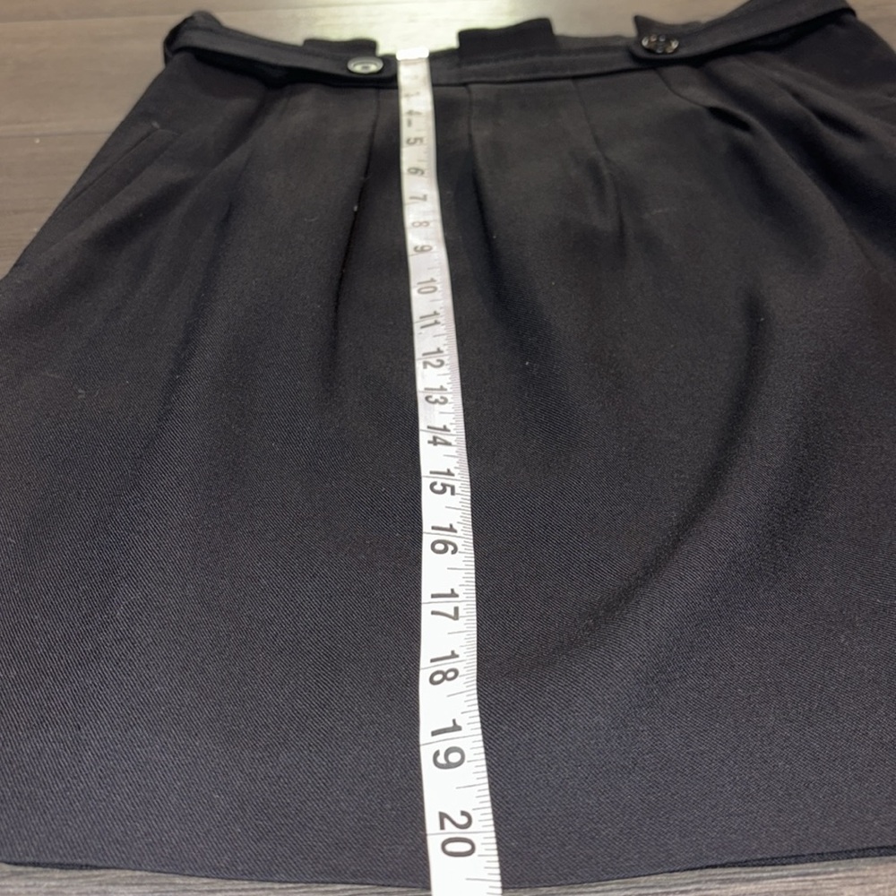 BCBGMAXAZRIA Stella High Waisted Pleated Wool Blend Pencil Skirt Size 8 Black - Picture 12 of 14